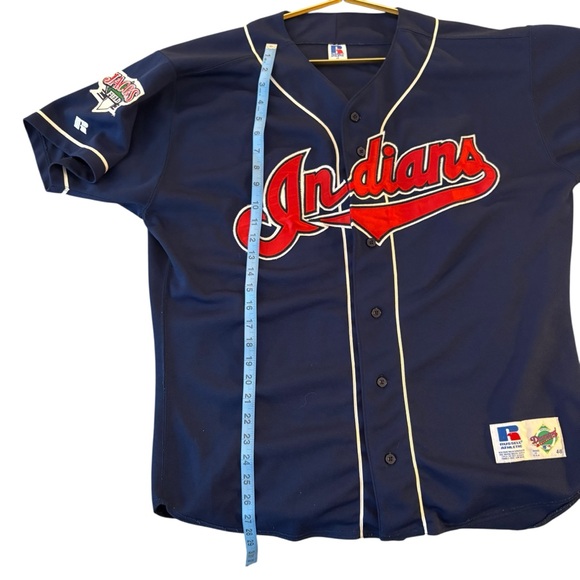 Russell Athletic Diamond Collection Cleveland Indians Jersey – Size 48 (XL) - Picture 7 of 8